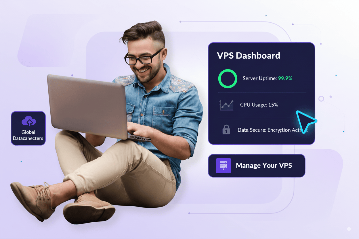 Cloud Hosting Illustration