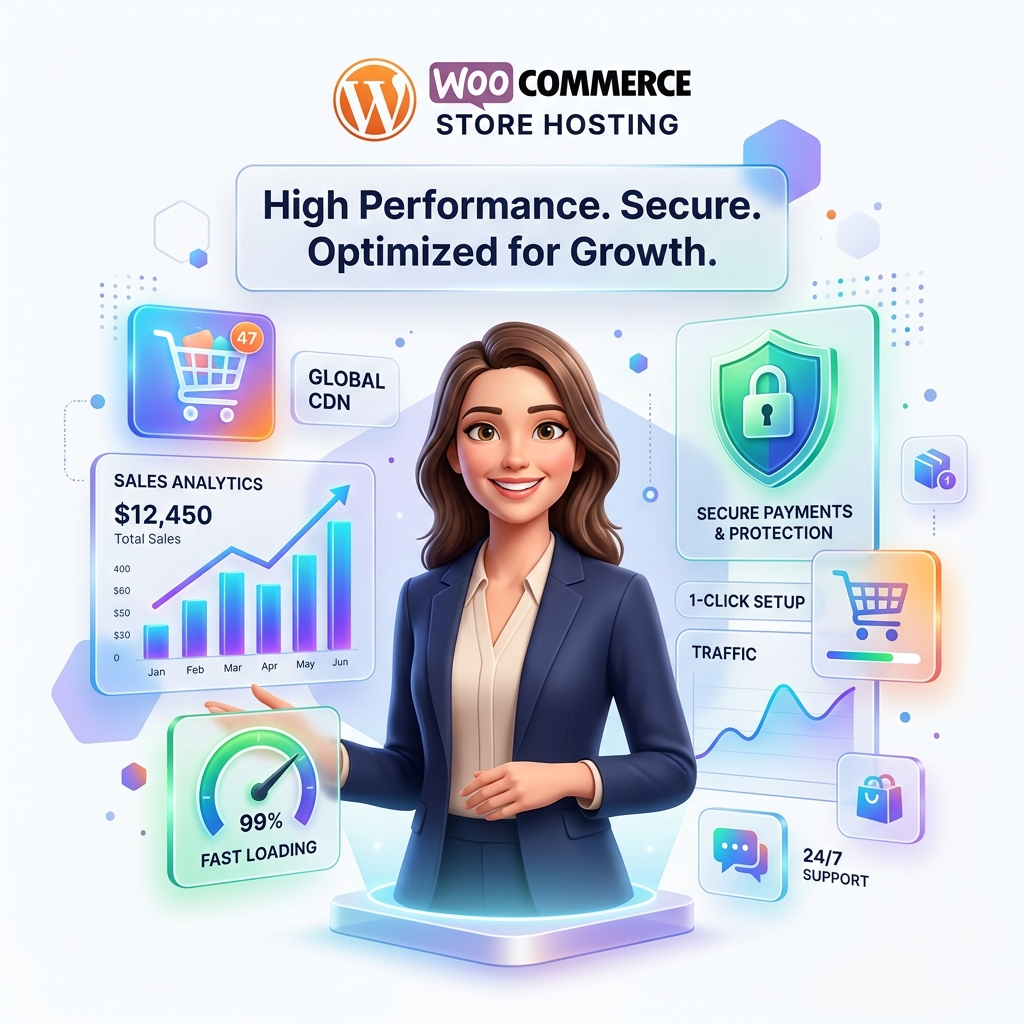 Cloud Hosting Illustration