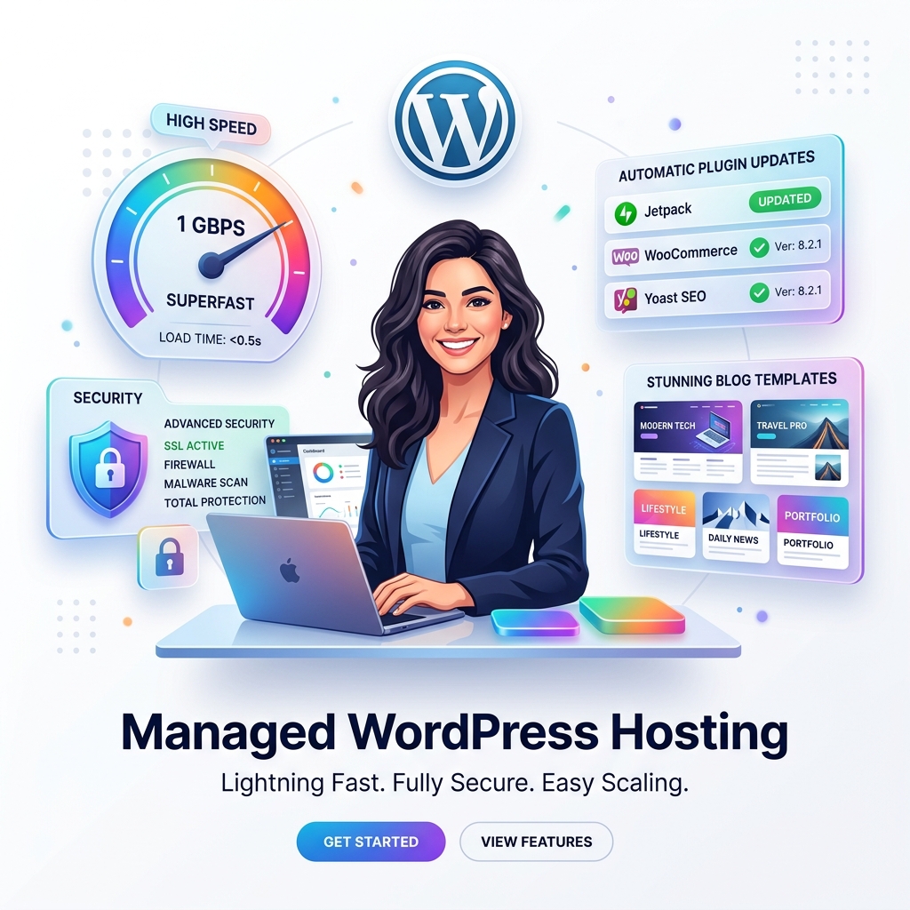 Cloud Hosting Illustration